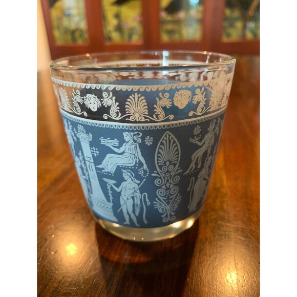 Vintage Jeanette Hellenic Jasperware Lowball Scotch Glasses. - Picture 14 of 15